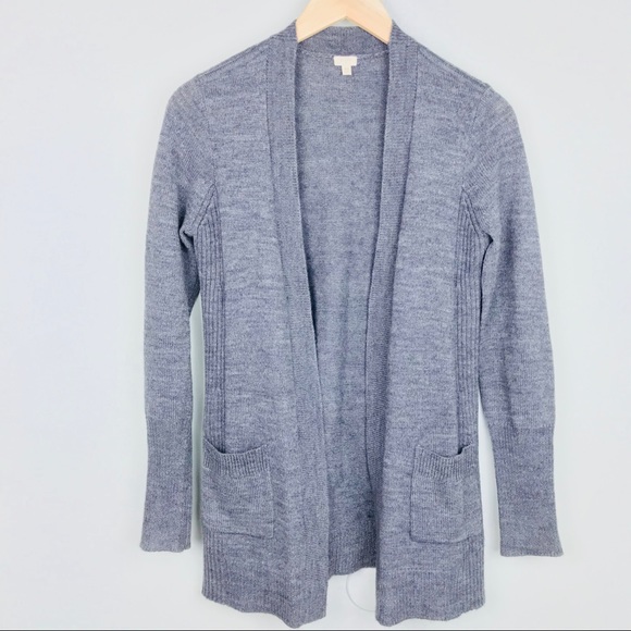 J. Crew Factory Sweaters - J. Crew Long Cardigan Grey Sweater